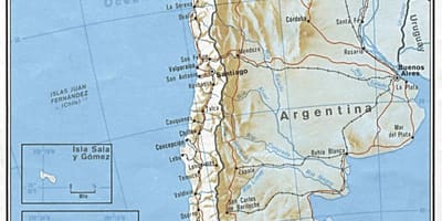 شيلي خريطة السكك الحديدية