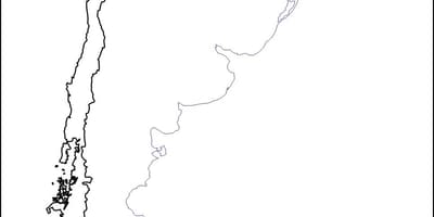 خريطة فارغة من شيلي